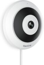 REOLINK 6MP PoE IP Fisheye Camera with 360° View, Surveillance for Home/Office Security, Smart Human Detection, Two Way Talk, Ceiling/Wall/Desk Mount, Multiple Panoramic Display Views, FE-P(White) - Image 2