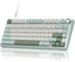 RK ROYAL KLUDGE R75 Mechanical Keyboard Wired with Volume Knob, 75% Keyboard Gasket Mounted, RGB Backlit, Creamy Keyboard with MDA Profile, PBT Keycaps, Hot Swappable Pre-lubed Tactile Switch - Image 2