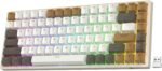 RK ROYAL KLUDGE RK84 RGB Limited Ed, 75% Triple Mode BT5.0/2.4G/USB-C Hot Swappable Mechanical Keyboard, 84 Keys Wireless Gaming Keyboard, RK Yellow Switch, Macchiato White - Image 2