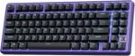 RK ROYAL KLUDGE X87 Mechanical Keyboard 75% Wired Keyboard Gaming with 86 Keys, Gasket Mount, Ice-Blue Backlight, Purple Shell Design, Software Support, Hot-Swappable Creamy Switch Black - Image 2