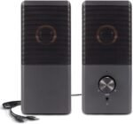 ROSON Computer Speaker, Compact Size Speaker with Headphone Jack, Enhanced Bass and Volume Control, Stereo 2.0 USB Powered 3.5mm Aux Multimedia Speakers for Laptop/Desktop/Tablets/Phone - Image 2