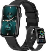 RUIMEN Fitness Tracker, Fitness Watches for Women Men with Heart Rate Monitor Blood Oxygen Sleep Tracker Pedometer, 1.47" Smart Watch Step Calorie Counter for Android iOS IP68 Waterproof (Black) - Image 2