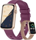RUIMEN Fitness Tracker, Fitness Watches for Women Men with Heart Rate Monitor Blood Oxygen Sleep Tracker Pedometer, 1.47" Smart Watch Step Calorie Counter for Android iOS IP68 Waterproof (Purple) - Image 2