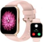 RUIMEN Smart Watches for Men Women (Answer/Make Calls, 2 Bands Included), 1.8" Smartwatch for iOS/Android Phones, Fitness Tracker Heart Rate/Sleep Monitor Digital Watch Waterproof Pink - Image 2
