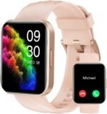 RUIMEN Smart Watches for Women Men (Answer/Make Calls) Compatible with iPhone/Android Phones, 1.85" HD Screen Fitness Tracker Heart Rate Monitor 100+ Sports Tracker Watch Waterproof (Pink) - Image 2