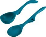 Rachael Ray Nonstick Kitchen Tools and Gadgets Lazy Spoon/Lazy Ladle Set, 2-Piece, Marine Blue, Small - 46834 - Image 2