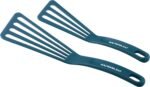 Rachael Ray Tools & Gadgets 2-Piece Nylon Turner Set, Marine Blue, 10" & 12" Spatula Set - Image 2