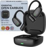Raycon Essential Open Ear Earbuds – Open Ear Headphones, Earbuds Wireless Bluetooth, Sweat & Water-Resistant Earphones, Running Headphones with Ultra-Lightweight Design, 36 Hours Battery Life (Black) - Image 2