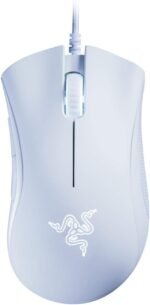 Razer DeathAdder Essential Gaming Mouse: 6400 DPI Optical Sensor - 5 Programmable Buttons - Mechanical Switches - Rubber Side Grips - Mercury White - Image 2