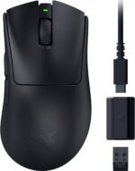 Razer DeathAdder V3 HyperSpeed Wireless Gaming Mouse: 55g Lightweight - USB C Charging - Up to 100 Hr Battery - Advanced 26K Optical Sensor - Gen-3 Optical Switches - 8 Programmable Controls - Black - Image 2