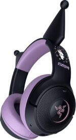 Razer Kraken Kitty V2 BT Wireless RGB Headset: Chroma RGB Kitty Ears & Earcups - Bluetooth 5.2-40 mm Drivers - Noise-Cancelling Mics - Lightweight - 40 Hr Battery w/Type C Charging - Kuromi Edition - Image 2