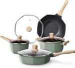 RealCool Pots and Pans Set Non Stick, 8 Pieces Induction Cookware, Octagon Nonstick Kitchen Cookware Sets with Frying Pans/Casserole/Saucepan(PFOS, PFOA Free) - Image 2