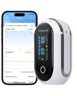 Rechargeable Pulse Oximeter Fingertip, Vibeat S6W Bluetooth O2 Monitor Finger with Real-Time Blood Oxygen Saturation & Heart Rate Tracking, Batteries and Lanyard Included - Image 2