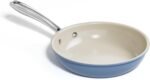 Redchef Ceramic Non Stick Egg Pans, Nonstick Frying Pan Skillet, 8 inch Cooking Pan Non Toxic with Stay Cool Handle for Induction, PTFE & PFAS & PFOA Free, Dishwasher/Oven Safe (Blue) - Image 2