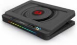 Redragon GCP512 Laptop Cooling Pad with 5.9" Fan, Rapid Cooling for 15-17 Inch Laptops, Variable Speed Control, 4 Adjustable Heights, RGB Quiet Cooling Pad with Phone Stand - Image 2