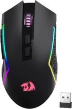 Redragon M693 Wireless Gaming Mouse, 8000 DPI Mice w/ 3-Mode Connection, BT & 2.4G Wireless, 7 Macro Buttons, Reliable Power Capacity for PC/Mac/Laptop - Image 2