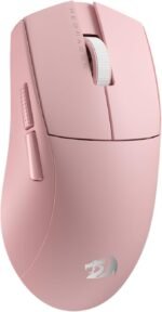 Redragon M916 PRO 3-Mode Wireless Gaming Mouse, 55G Ultra-Light 26K DPI Mouse w/Ergonomic Natural Grip Build, Full Programmable Buttons, Software Supports DIY Keybinds & DPI (1K Hz, Pink) - Image 2