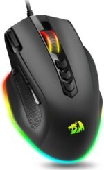 Redragon Wired Gaming Mouse, RGB Backlit Ergonomic Gamer Mouse Up to 8000 DPI, 11 Programmable Buttons & 7 Backlit Modes, Extra Sniper Button, Mouse Gamer for Windows PC Gamers, M614 - Image 2