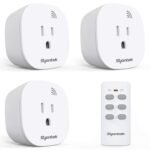 Remote Control Outlet Wireless Light Switch for Household Appliances, Expandable Remote Light Switch Kit, Up to 100 ft Range, FCC Certified, ETL Listed, White (3 Outlets + 1 Remotes) - Image 2