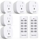 Remote Control Outlet Wireless Light Switch for Household Appliances, Expandable Remote Light Switch Kit, Up to 100 ft Range, FCC Certified, ETL Listed, White (5 Outlets + 2 Remotes) - Image 2