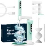 Resiners Resin Mixer, Epoxy Mixer with Electric Stand & Silicone Paddles & Lighting, Hands Free, LED Screen, Minimum Bubbles, Easy Clean, Epoxy Resin Mixer Tool for Molds Casting,Silicone,Paint Mixing - Image 2