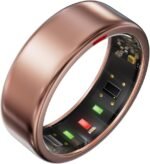Ring OnePlus - Ultra-Thin Titanium Smart Ring - 7 Days Battery Life - Fitness/SPO₂/Stress/HR/Sleep Skin Temperature Tracker - No App Fee - iOS&Android Compatible (Rosegold,8) - Image 2