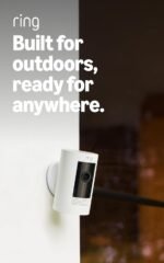 Ring Outdoor Cam (Stick Up Cam), Weather-resistant home or business security camera, outdoor ready, Live View, Color Night Vision, Two-Way Talk, motion alerts, Works with Alexa, White - Image 2
