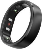 RingConn Gen 2 Smart Ring, No App Subscription, 12-Day Battery Life, Stress/Heart Rate/Women's Health Tracker, Android & iOS Compatible (Black, Size 8) - Image 2