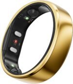 RingConn Gen 2 Smart Ring, No App Subscription, 12-Day Battery Life, Stress/Heart Rate/Women's Health Tracker, Android & iOS Compatible (Gold, Size 8) - Image 2