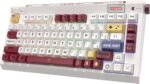 RisoPhy PC423 Wireless Creamy Keyboard with Screen & Knob, 75% 2.4G/Bluetooth/USB-C Gasket RGB Mechanical Keyboard, Hot Swappable, Five-Layer Padding & Pre-lubed Linear Switch, Retro Red and White - Image 2