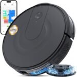 Robot Vacuum and Mop Combo, LiDAR Navigation, 9000Pa Suction Robotic Vacuum Cleaner – Ultra Slim Design, 200 Min Runtime, Auto Recharge, Customizable Cleaning for Pet Hair, Hard Floors - Image 2