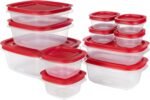 Rubbermaid EasyStore Rectangle and Square Containers, 22-Piece Set, Food Storage Containers with Lids - Image 2