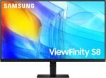 SAMSUNG 27" ViewFinity S8 (S80D) Series 4K UHD High Resolution Computer Monitor, HDR10, Multiple Ports w/ HDMI, DisplayPort, USB-A, Height Adjustable Stand, LS27D806EANXGO, 2024, 3Yr Warranty - Image 2