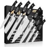SCOLE® Chef Knife Ultra Sharp Kitchen Knife Set 7-Piece, Premium German 1.4116 Stainless Steel Chefs Knife Set, Ergonomic Handle Professional Knives Set for Kitchen with Gift Box - Image 2