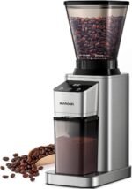SHARDOR Professional Conical Burr Coffee Grinder, Coffee Bean Grinder with 48 Grind Settings for Espresso, Drip & French Press, Upgraded Anti-Static Technology, Precision Timer, Stainless Steel - Image 2
