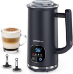 SIMPLETASTE Milk Frother, 4-in-1 Electric Milk Steamer with LED Touch Screen, Automatic Warm and Cold Foam Maker and Milk Warmer for Latte, Cappuccinos, Macchiato - Image 2