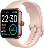 SKG Smart Watch for Women, Fitness Tracker with 5ATM Swimming Waterproof, Sleep Monitor, 1.7'' Touch Screen Smartwatch Fitness Watch for Android-iPhone iOS,V7 Pink - Image 2
