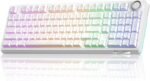 SOLAKAKA KI99 Pro 96% Wireless Mechanical Keyboard, RGB Gaming Keyboard, Hot-Swappable Pre-Lubed Switches, Gasket Structure Creamy Keyboards (Contour-Style White, Non-Silent Version) - Image 2