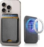 SOUNDBYTE Stronger Magnetic Wallet for iPhone 17/16/15/14/13/12 Series & for MagSafe Cases | N52 Magnet RFID Blocking Leather Magnetic Card Holder with Powerful Magnets | Holds 3 Cards | Black - Image 2