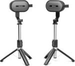 SOWO Wireless Dual Bluetooth Speakers Set, Adjustable Stands 2Pcs, High-Fidelity Stereo Sound, Smart Pairing Sync, Surround Sound with Portable Lightweight Case for Home, Travel, Party, Birthday - Image 2