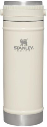 STANLEY Travel Mug with Integrated French Press 16 oz | 5 Minute Brew, 4 Hours Hot, Leakproof Lid | Mesh Filter for Coffee Grounds | Insulated Stainless Steel Coffee Maker | BPA-Free | Cream Gloss - Image 2