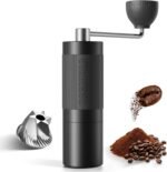 STARESSO D6 PLUS Portable Manual Coffee Grinder with Numerical Adjustable Setting, Stainless Steel Conical Burr for Consistent Grind, Easy to Use for Espresso, French Press, Pour Over, Cold Brew - Image 2