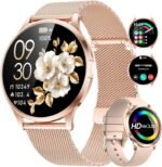 SUNKTA FV16 Thin Smart Watch for Women(Dial/Answer Call), 1.32" AMOLED HD Display, 100+ Sports Mode Fitness Tracker, 5ATM Waterproof/IP68/Sleep Smartwatch, Ladies Smart Watches for Android iOS - Image 2