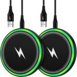 Samsung S25 Wireless Android Charger Fast Charging Pad for Samsung Galaxy S25 Ultra/S24 Plus/FE/S23/S22/S21,2Pack 15W Fast Wireless Phone Charger Station for Motorola Edge 2024/G Stylus 5G/Razr 2024 - Image 2