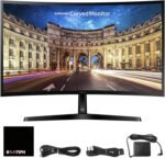Samsung S36GD 27" Curved Monitor – LCD FHD, 16:9, 1920x1080, HDMI, VGA, VESA, Eye Saver & Flicker-Free Tech – Boomph's Comprehensive Ultimate Performance Cloth Solution for Your Workspace - Image 2