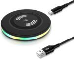 Samsung Wireless Charger Fast Charging for Samsung Galaxy S25 Ultra/S25 FE/S25+/S25/S24/S23 Ultra/S22+/S21/S20 FE, Android Wireless Charger Pad Phone Charging Station for Google Pixel 10 9a 8a 7 Pro - Image 2