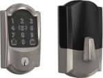 Schlage BE499WB CAM 619 Encode Plus WiFi Deadbolt Smart Lock, Keyless Entry Touchscreen Door Lock with Camelot Trim, Satin Nickel - Image 2