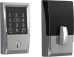 Schlage BE499WB CEN 625 Encode Plus WiFi Deadbolt Smart Lock, Keyless Entry Touchscreen Door Lock with Century Trim, Bright Chrome - Image 2