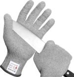 Schwer SlicePro ANSI A9 Cut Resistant Gloves, Food Grade Reliable Cutting Glove, Mandoline Gloves for Kitchen Meat Cutting, Oyster Shucking, Fish Fillet Processing, Non-PFAS, PR1501-G, L - Image 2