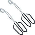 Scissor Cooking Tongs 11-Inch Stainless Steel Wire Tongs Kitchen Scissor Tongs, Set of 2 - Image 2